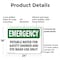 Signmission Potable Water For Safety Shower And Eye, 24 in W x Rectangle, Plastic OS-2PACK-EM-P-1824-L-10407 - alternate 5